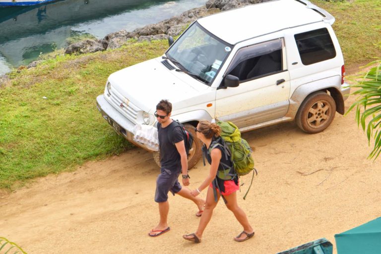 Hitchhiking in Tonga